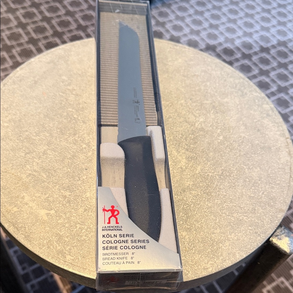 J. A. Henckels International Cologne Series 8" Black Bread Knife - never used